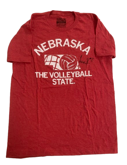 Lexi Rodriguez Nebraska Volleyball SIGNED Player Exclusive Practice Shirt (Size M)