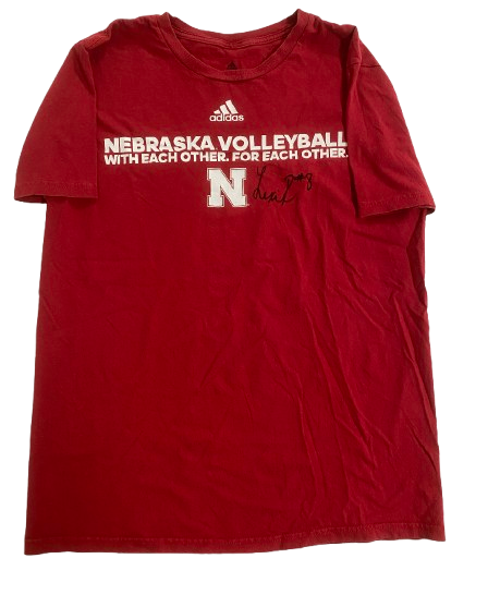 Lexi Rodriguez Nebraska Volleyball SIGNED Player Exclusive Practice Shirt (Size M)