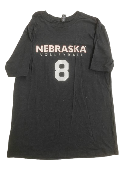 Lexi Rodriguez Nebraska Volleyball SIGNED Player Exclusive Practice Shirt with Number on Back (Size M)