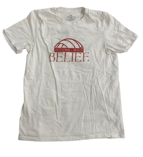 Lexi Rodriguez Nebraska Volleyball SIGNED Player Exclusive "Actions Build Belief" Practice Shirt (Size M)
