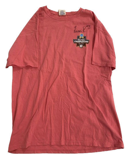 Lexi Rodriguez Nebraska Volleyball SIGNED "2023 Volleyball Championship" T-Shirt (Size L)