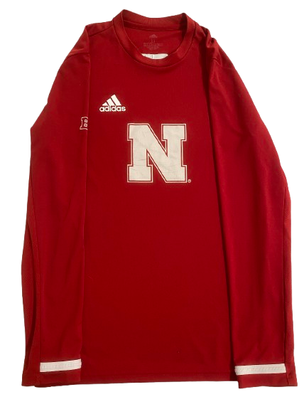 Lexi Rodriguez Nebraska Volleyball SIGNED Player Exclusive Pre-Game Warm-Up Long Sleeve Shirt with Name on Back (Size M)