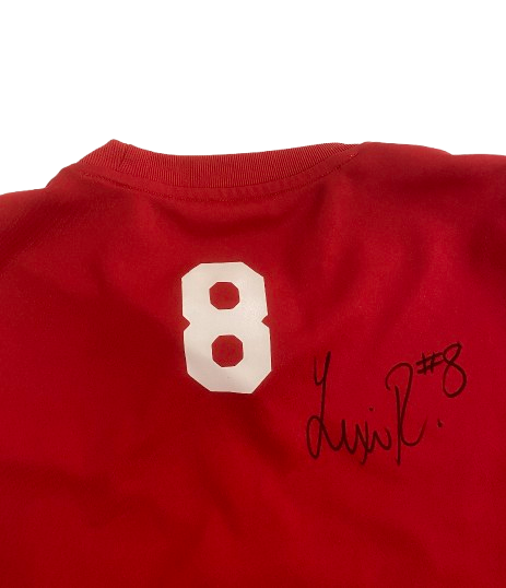 Lexi Rodriguez Nebraska Volleyball SIGNED Player Exclusive Pre-Game Warm-Up Short Sleeve Shirt with Number on Back (Size S)