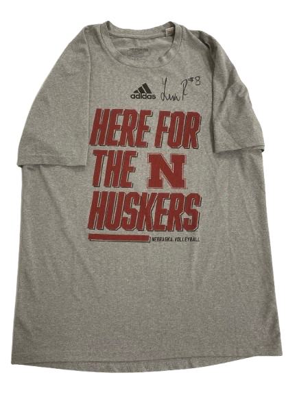 Lexi Rodriguez Nebraska Volleyball SIGNED Player Exclusive Practice Shirt (Size MT)