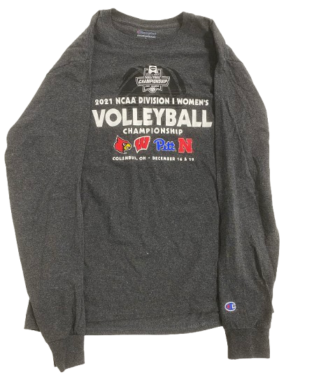 Lexi Rodriguez Nebraska Volleyball "2021 Volleyball Championship" Long Sleeve Shirt (Size M)