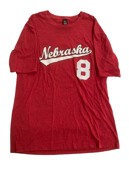 Lexi Rodriguez Nebraska Volleyball SIGNED Player Exclusive Practice Shirt with Number on Back (Size M)