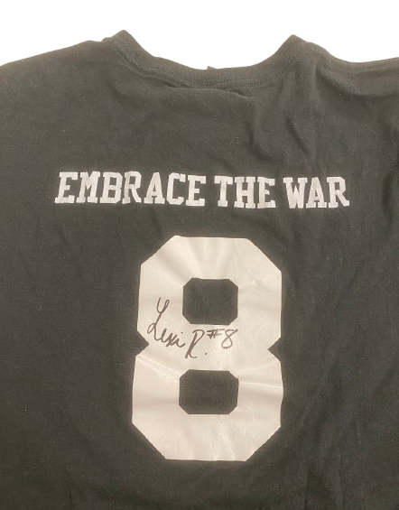 Lexi Rodriguez Nebraska Volleyball SIGNED Player Exclusive Practice Shirt with Number & "EMBRACE THE WAR" on Back (Size M)