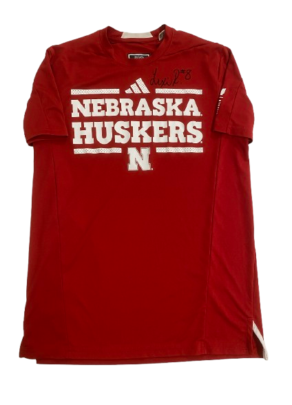 Lexi Rodriguez Nebraska Volleyball SIGNED Player Exclusive Pre-Game Warm-Up Short Sleeve Shirt (Size M)