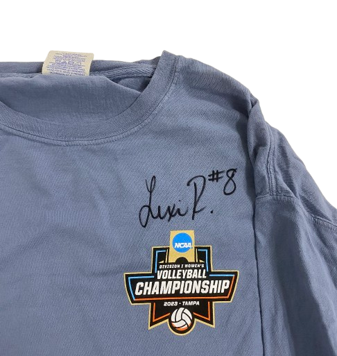 Lexi Rodriguez Nebraska Volleyball SIGNED "2023 Volleyball Championship" Long Sleeve Shirt (Size M)