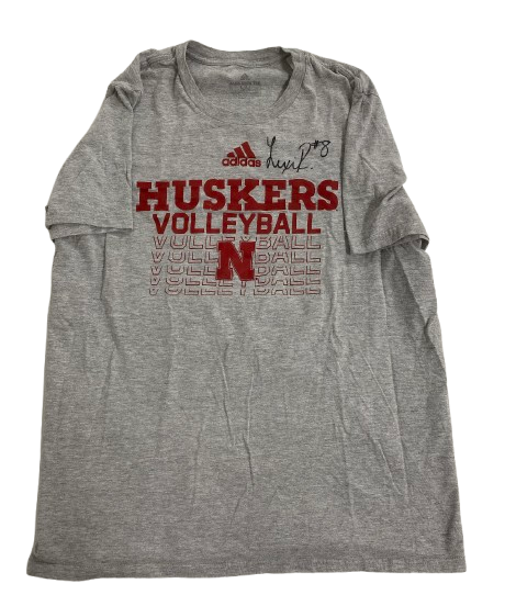 Lexi Rodriguez Nebraska Volleyball SIGNED Player Exclusive Practice Shirt (Size M)