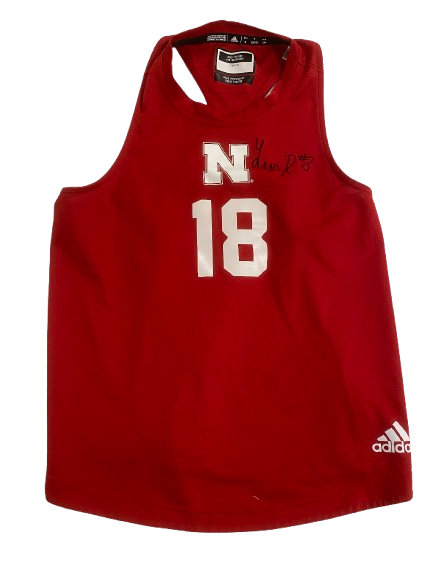 Lexi Rodriguez Nebraska Beach Volleyball SIGNED Game Worn Jersey (Size S) - PHOTO MATCHED
