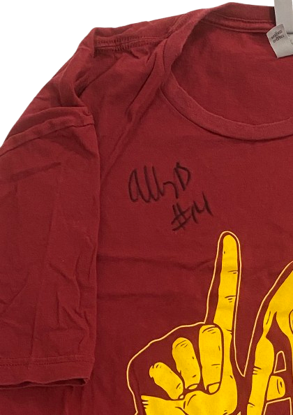 Ally Batenhorst USC Volleyball SIGNED Player Exclusive "LA" T-Shirt (Size XL)