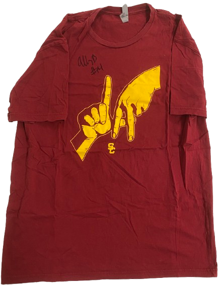 Ally Batenhorst USC Volleyball SIGNED Player Exclusive "LA" T-Shirt (Size XL)