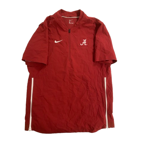 Keilan Robinson Alabama Football Player Exclusive Short-Sleeve Sideline Quarter-Zip Pullover (Size M)