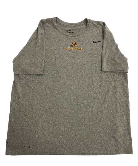 Melani Shaffmaster Minnesota Volleyball SIGNED Player Exclusive Practice Shirt (Size XXL)