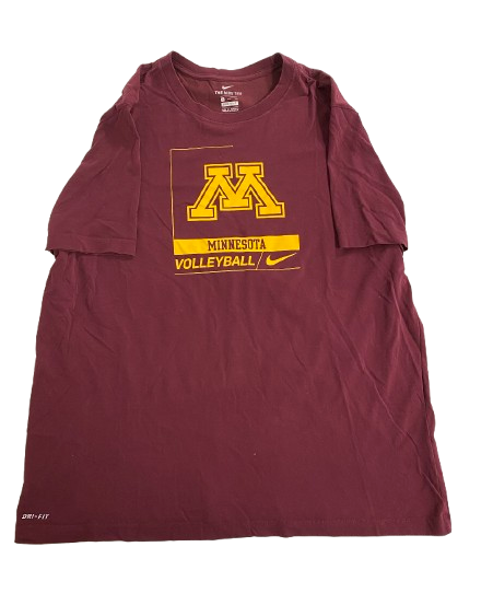 Melani Shaffmaster Minnesota Volleyball Player Exclusive Workout Shirt (Size XXL)