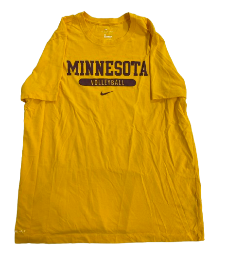 Melani Shaffmaster Minnesota Volleyball Player Exclusive Workout Shirt (Size XXL)