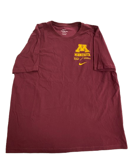 Melani Shaffmaster Minnesota Volleyball Team Issued Workout Shirt (Size XXL)