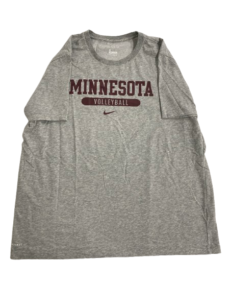 Melani Shaffmaster Minnesota Volleyball Player Exclusive Workout Shirt (Size XXL)
