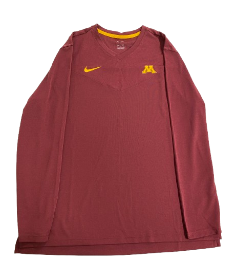 Melani Shaffmaster Minnesota Volleyball Team Issued Long Sleeve Shirt (Size XXL)