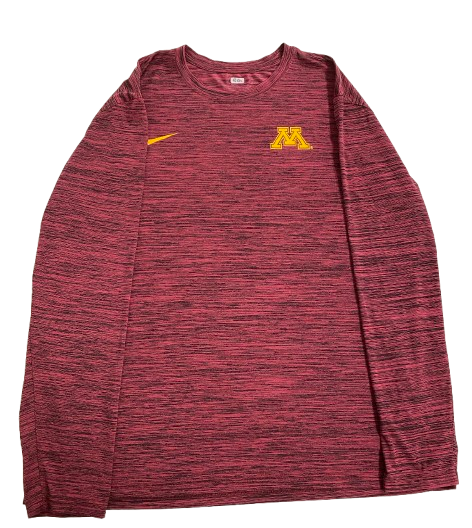 Melani Shaffmaster Minnesota Volleyball Team Issued Long Sleeve Shirt (Size XXL)