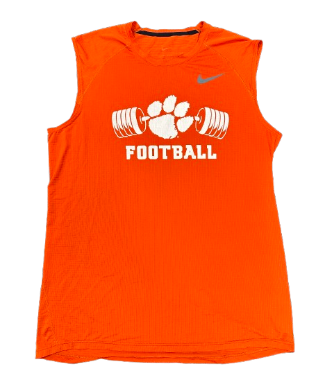 Bubba McAtee Clemson Football Player Exclusive "Strength & Conditioning" Workout Tank (Size XL)