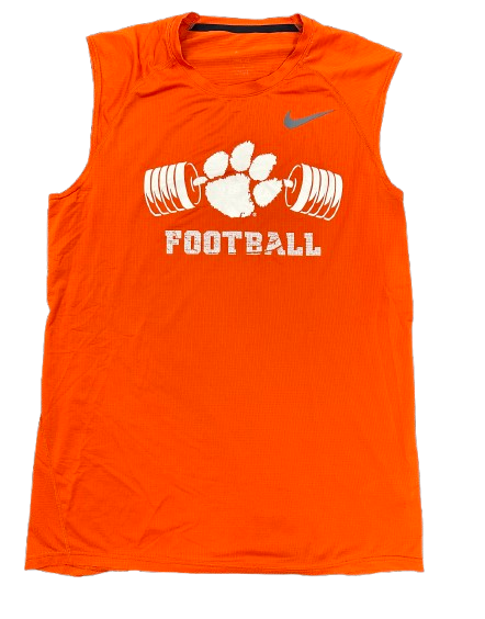 Bubba McAtee Clemson Football Player Exclusive "Strength & Conditioning" Workout Tank (Size L)