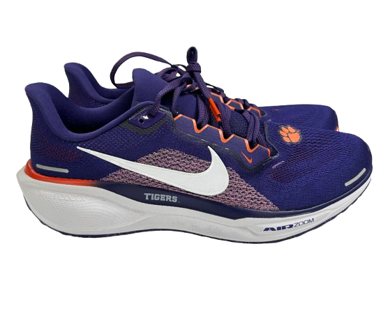 Bubba McAtee Clemson Football Team Issued "Nike Air Zoom Pegasus 41" Shoes (Size 12)