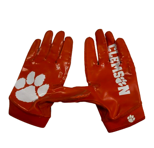 Bubba McAtee Clemson Football Player Exclusive Gloves (Size XXL)