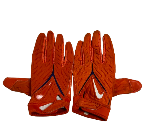 Bubba McAtee Clemson Football Player Exclusive Gloves (Size XXL)
