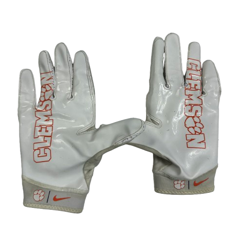 Bubba McAtee Clemson Football Player Exclusive Gloves (Size XXL)
