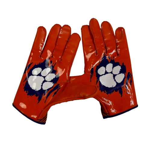 Bubba McAtee Clemson Football Player Exclusive Gloves (Size XXL)