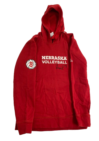 Lexi Rodriguez Nebraska Volleyball SIGNED Player Exclusive Travel Sweatshirt with 