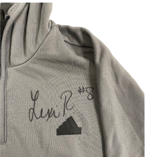 Lexi Rodriguez Nebraska Volleyball SIGNED Team Issued Adidas Quarter-Zip Hoodie (Size Women&