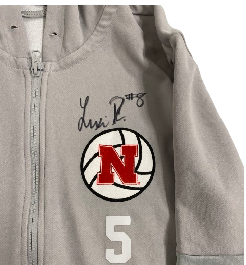 Lexi Rodriguez Nebraska Volleyball SIGNED Player Exclusive Travel Jacket with 