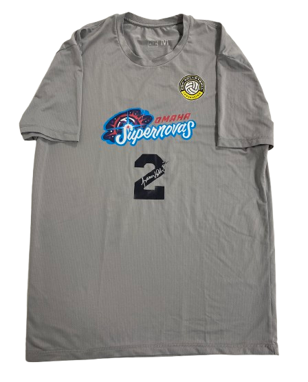 Sydney Hilley Omaha Supernovas SIGNED Player Exclusive Practice Worn Shirt (Size M)