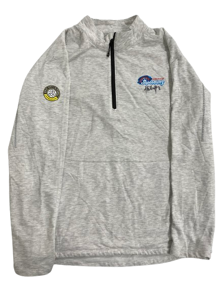 Sydney Hilley Omaha Supernovas SIGNED Player Exclusive Quarter-Zip Pullover (Size L)