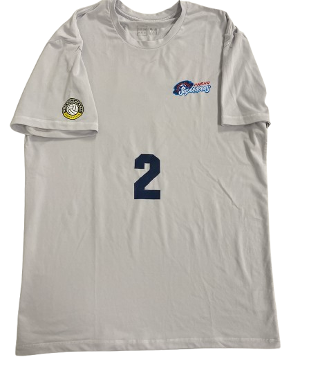 Sydney Hilley Omaha Supernovas SIGNED Player Exclusive Practice Worn Shirt (Size M)