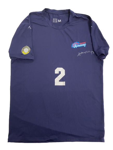Sydney Hilley Omaha Supernovas SIGNED Player Exclusive Practice Worn Shirt (Size M)