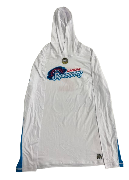 Sydney Hilley Omaha Supernovas SIGNED Player Exclusive Pre-Game Warm-Up Performance Hoodie (Size L)