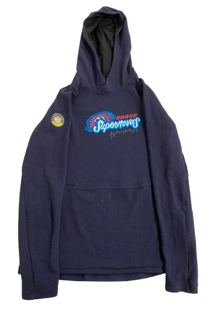 Sydney Hilley Omaha Supernovas SIGNED Player Exclusive Performance Hoodie (Size L)