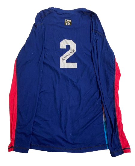 Sydney Hilley Omaha Supernovas SIGNED Player Exclusive Long Sleeve Pre-Game Warm-Up Shirt (Size L)