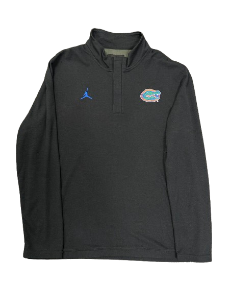 Graham Mertz Florida Football Player Exclusive Black Quarter-Zip Pullover (Size XL)