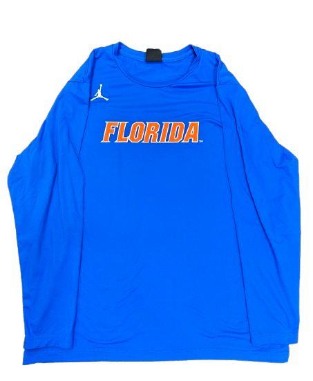 Graham Mertz Florida Football Player Exclusive Long Sleeve Workout Shirt (Size XL)