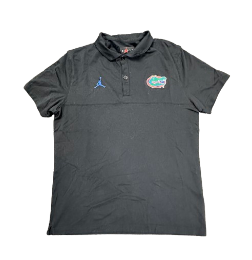 Graham Mertz Florida Football Player Exclusive Black Polo Shirt (Size L)