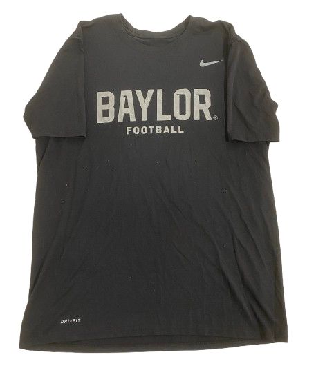 CJ Rogers Baylor Football Player Exclusive "COMMITMENT" Workout Shirt (Size L)
