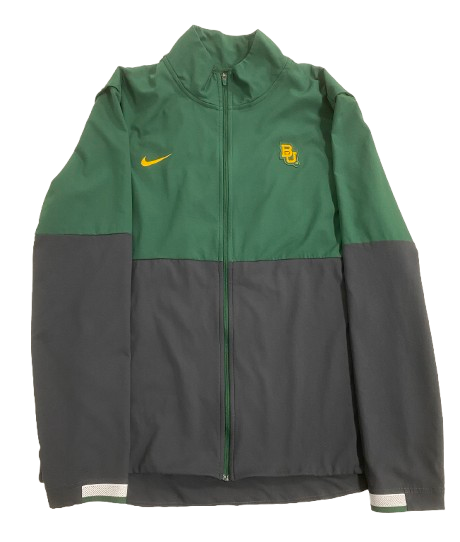 CJ Rogers Baylor Football Team Issued Zip-Up Jacket (Size L)
