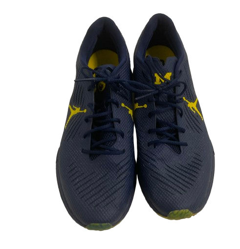 William Wagner Michigan Football Player Exclusive Jordan Training Shoes (Size 13)