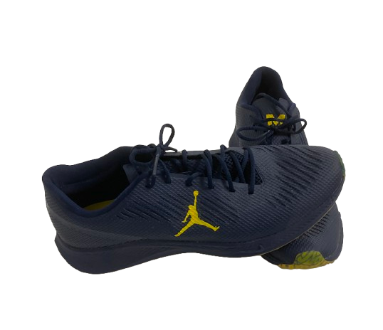 William Wagner Michigan Football Player Exclusive Jordan Training Shoes (Size 13)