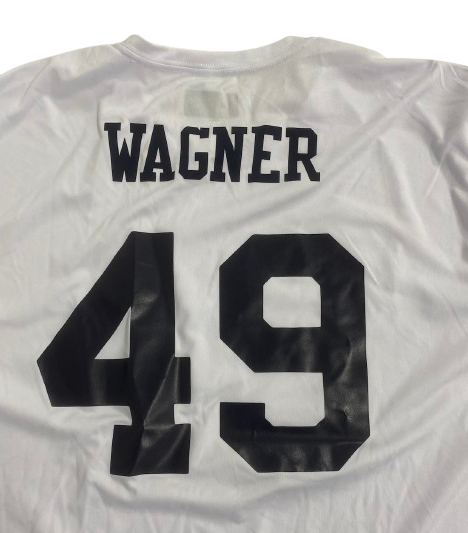 William Wagner Michigan Football Player Exclusive "12/31/24 ReliaQuest Bowl vs. Alabama" Warm-Up Shirt with Number on Back (Size XL)